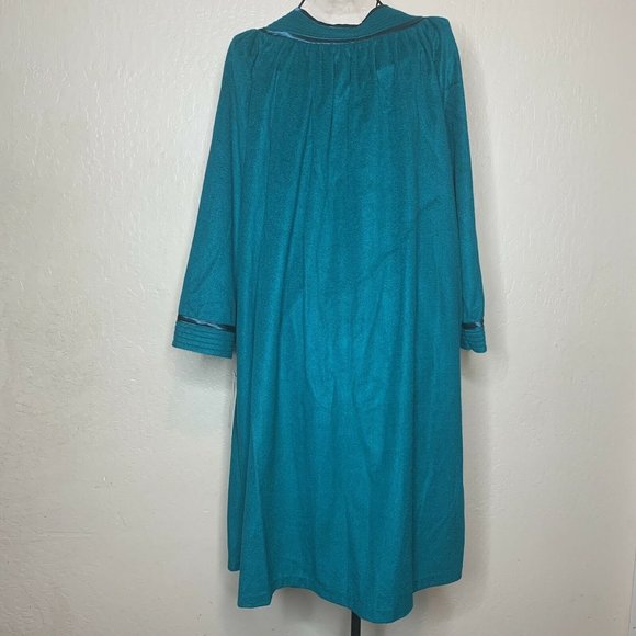 Vintage Partners Mervyns Jade Green Long Loungewear Robe - Picture 4 of 10